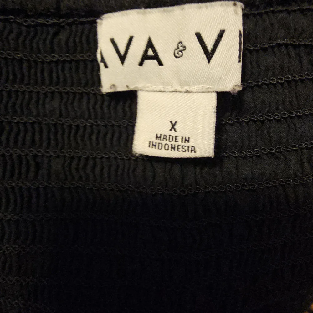 Ava & Viv Black Maxi Dress with Blue Accents - Picture 2 of 5